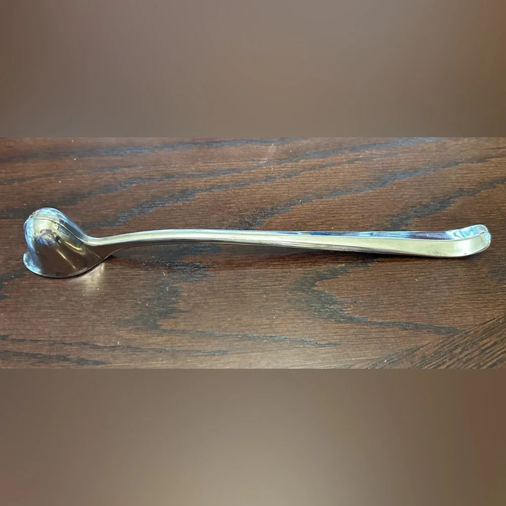 Vintage Candle Snuffer Silver Plated Made in Italy MCM 10" Flaw see description